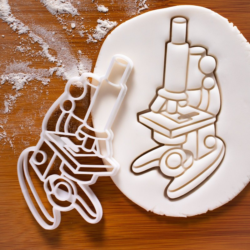 Microscope Cookie Cutter - Science laboratory microbiology chemists scientist