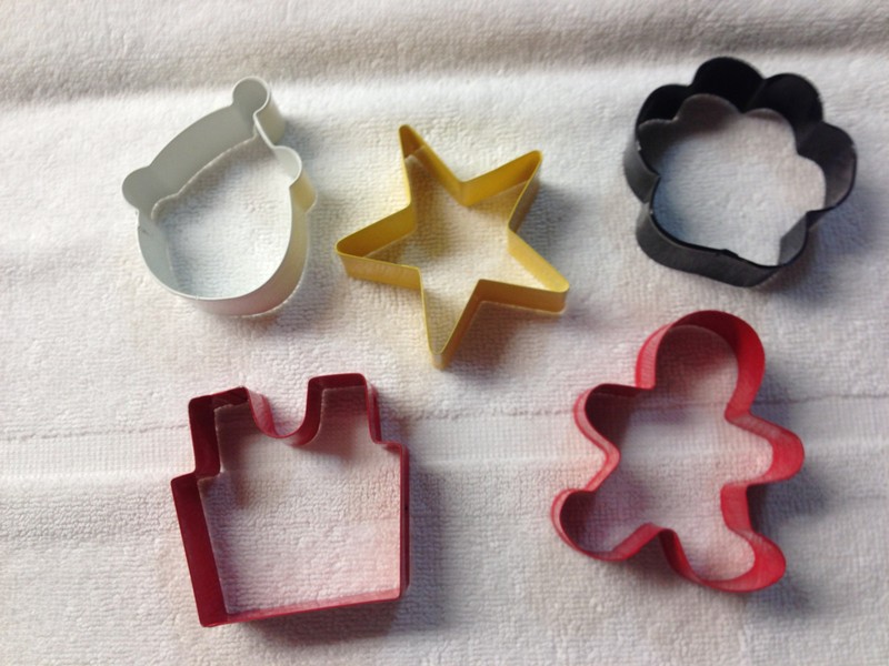 Cookie Cutters Metal Clown Star Flower Birthday Cake Gingerbread Man set 5 gallery