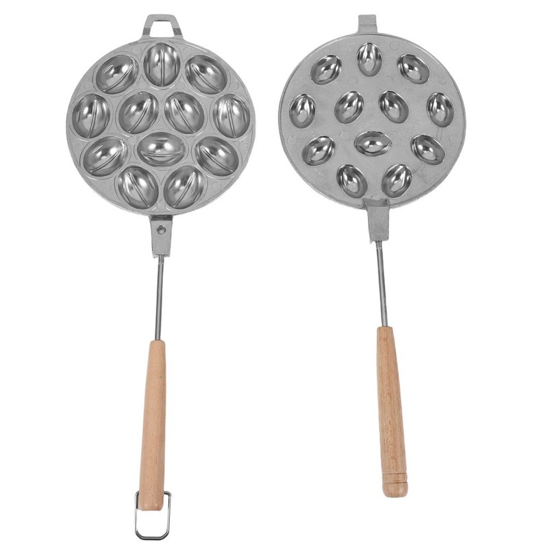 Walnut Shaped Cookie Mold Chocolate Candy Molds Aluminum Alloy Bakeware