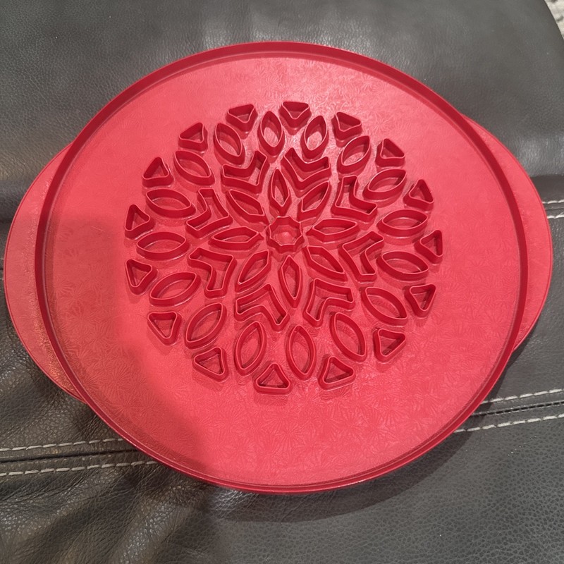 NordicWare Snowflake, Lattice & Hearts Pie Top Cutter 12" Two-Sided. gallery