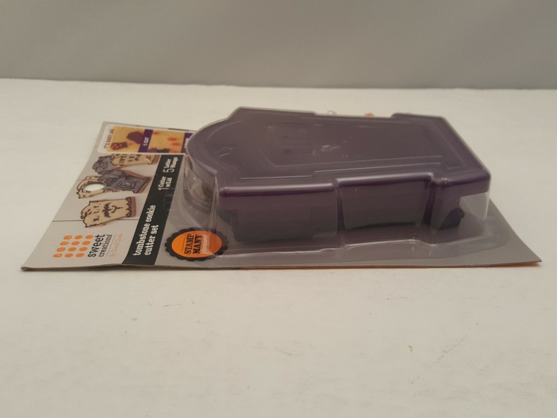 SWEET CREATIONS Tombstone Cookie Cutter Set w Lid & 5 Letter Stamps by Good Cook gallery