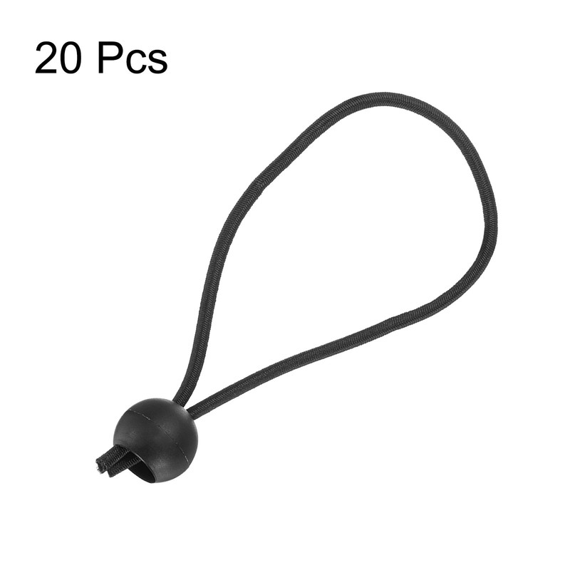 20Pcs Ball Bungee Cords 6" Heavy Duty Bungee Cord Balls for Tent Holding, Black gallery