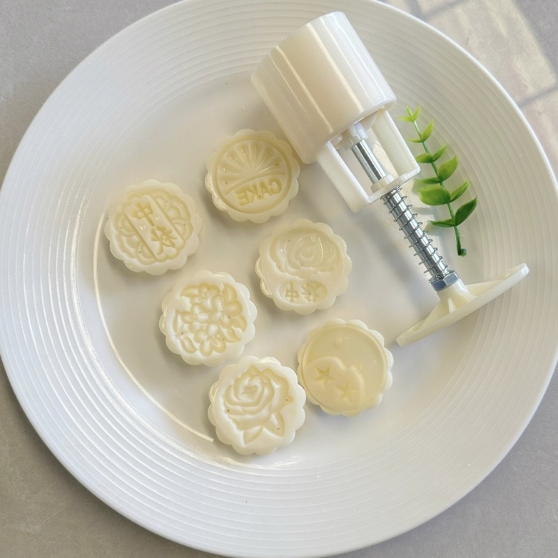 Animals Flower Moon Cake Molds Cookie Stamps Hand Pressure Moon Bakings Tool gallery