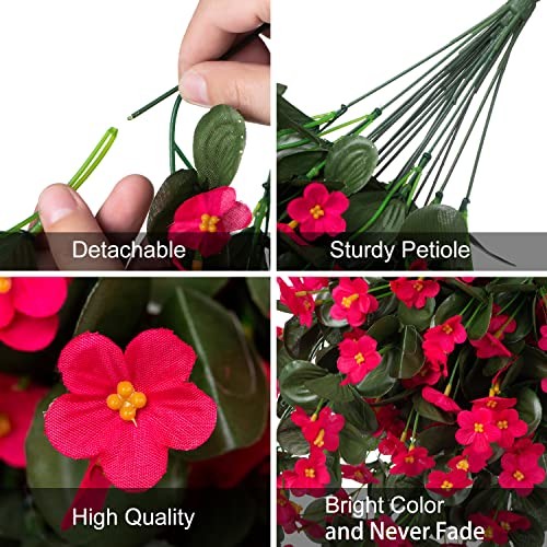 Artificial Fake Hanging Flowers for Spring Outdoor Outside Hot Pink gallery