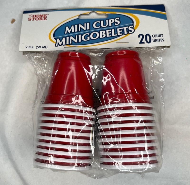 Mini Cups Mini Goblets 20 Count