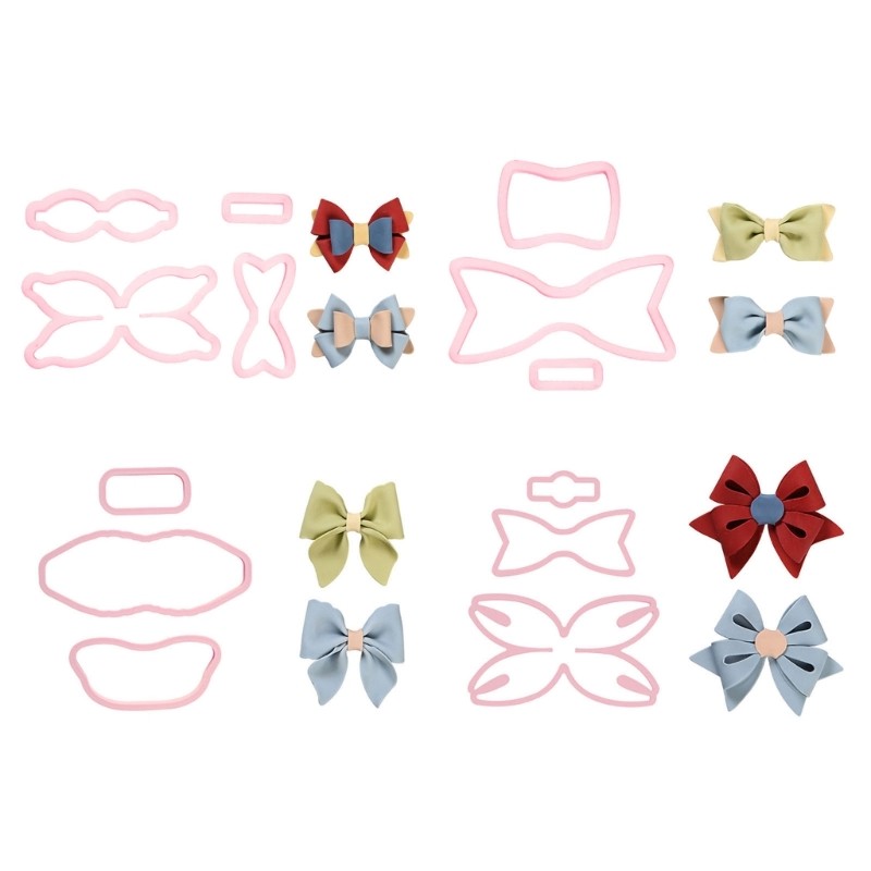 Plastic Material Baking Cookie Gadgets Biscuit Mold Bowknots Shaped Cookie Molds gallery