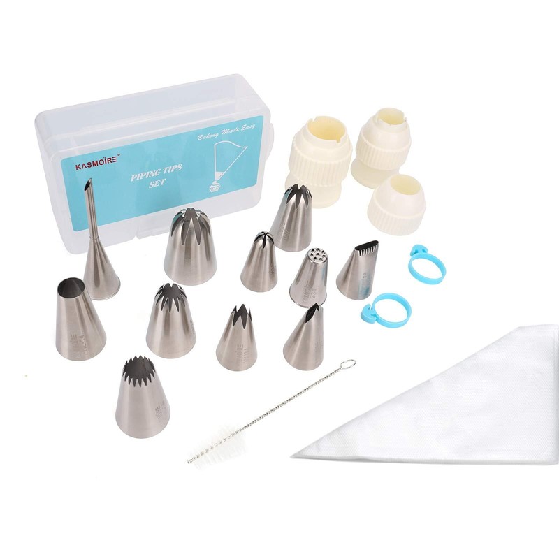 11 Pcs Extra Large Piping Tip SetStainless Steel Cake Decorating Icing Tips N... gallery