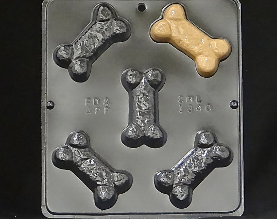 Dog Bone 2″x 3 1/4″ Chocolate Candy Mold 1340 NEW
