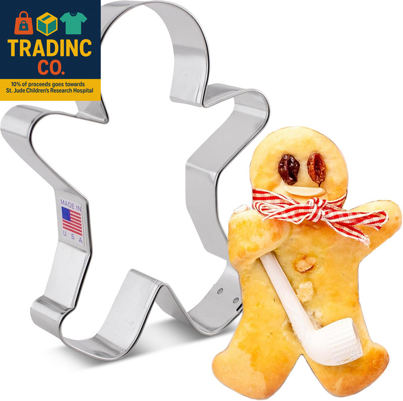 Happy Gingerbread Man Cookie Cutter, Large 5.25" by gallery