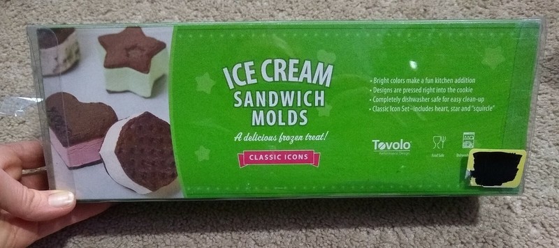 Tovolo Set of (3) Ice Cream Sandwich/Cookie Molds--Heart/Star Fun Shapes/Colors gallery
