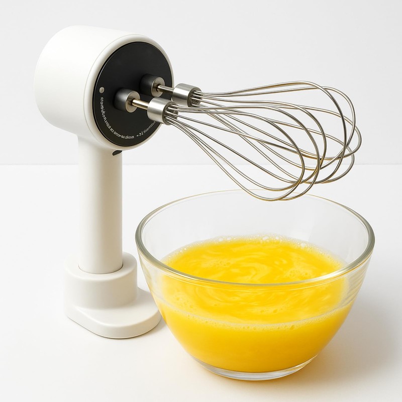 Cordless Electric Hand Mixer Dual Whisk Hand Mixer, Stainless Steel USB Recha…