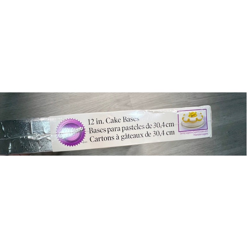 Wilton 12 inch Round Cake Bases 2 Pack Foil Covered Baking Supplies gallery