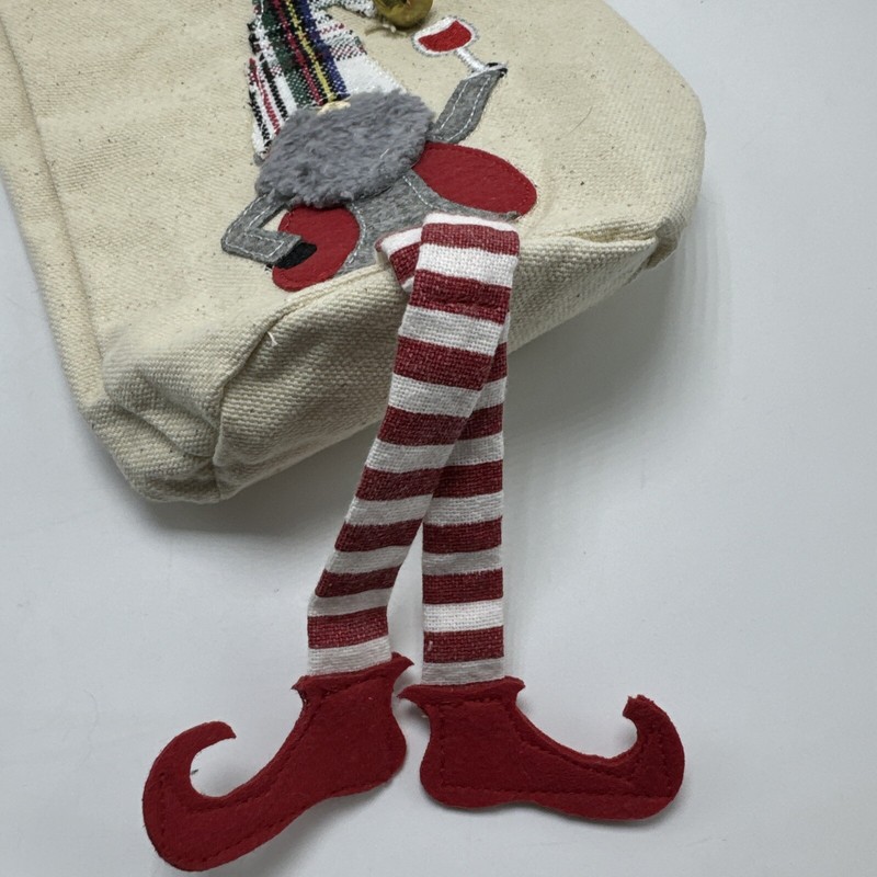 Mud Pie New With Tags Holidays Gnome Dangle Wine Bag #48600132H gallery