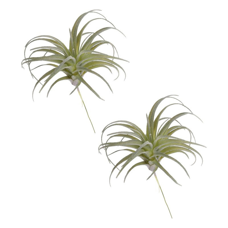 uxcell 4Pcs Artificial Succulent Plants Fake Pineapple Grass, 5 Light Green