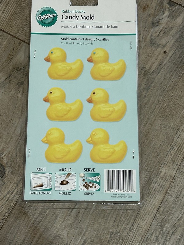 Lot of 3 Wilton Molds Lollipop, Rubber Ducky, and Mummy Pretzel Baking Treats gallery