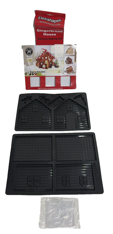 FLEXISHAPES Gingerbread House Mold Silicone Baking Kit Chef’s Toolbox
