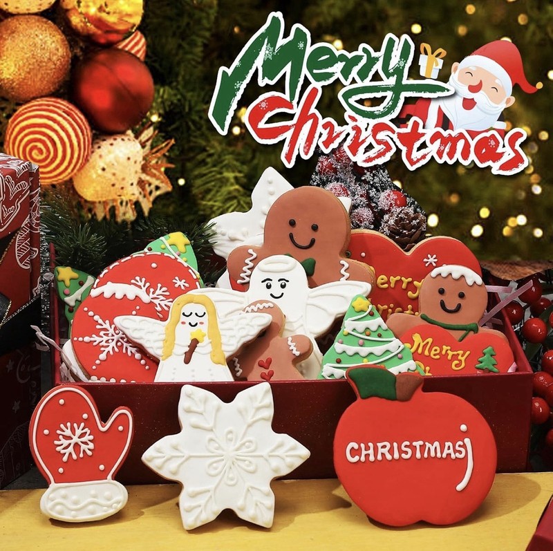 KULENAND Christmas Cookie Cutters Set 24 Pc Holiday Baking Shapes NIB gallery