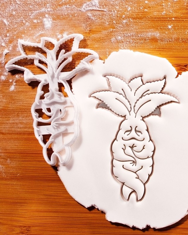 Mandrake Cookie Cutters Set - Halloween witchcraft fantasy magical herb spells gallery