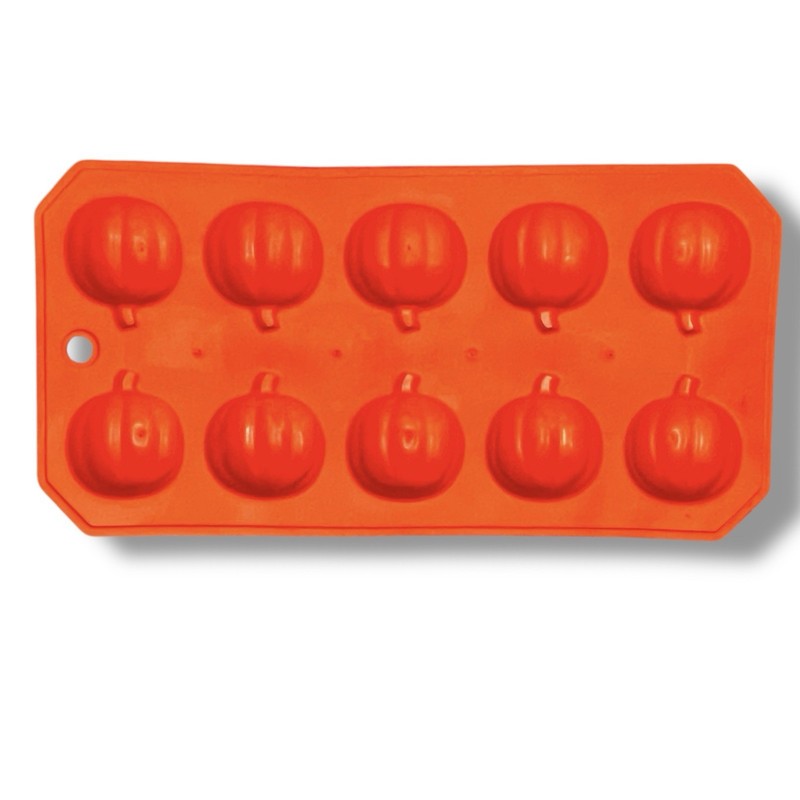 SILICONE MOLD FALL PUMPKIN ICE GUMMY CANDY CHOCOLATE Jello Shot 10 Cavity Apple