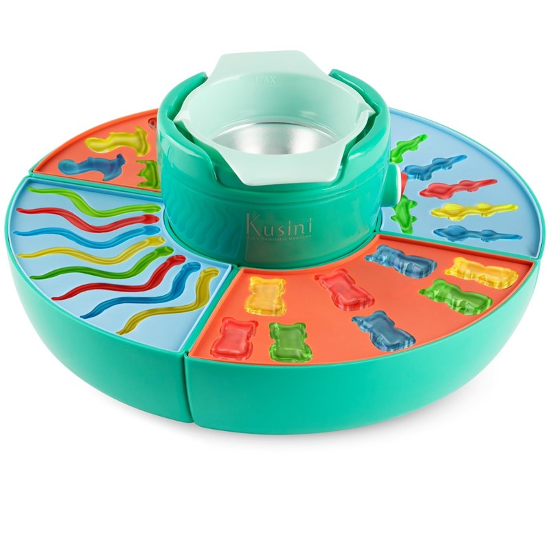 Gummy Candy Making Kit for Kids & Adults - 4 Mold Shapes, DIY Candy Maker, Fun G gallery