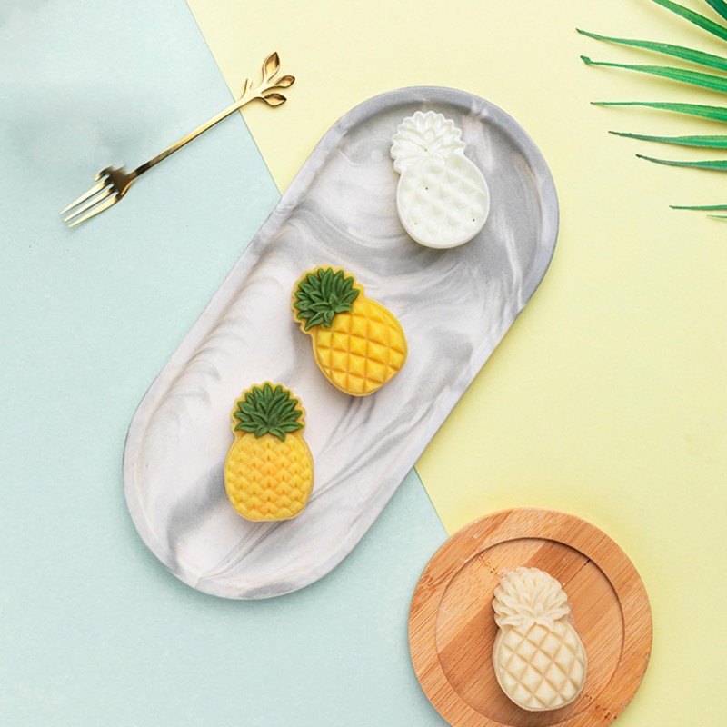 Pineapples/Flower Shape DIY Dessert Moulds Hand Press Plastic Dessert Cutters gallery