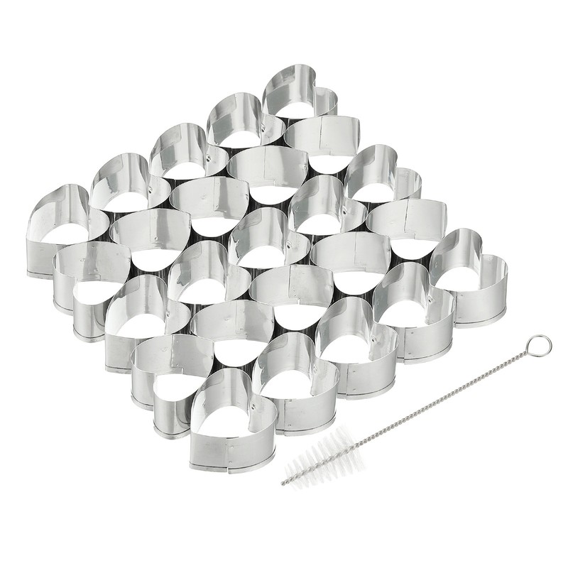 Heart Cracker Cutter Heart Cookie Cutter Fondant Making Silver