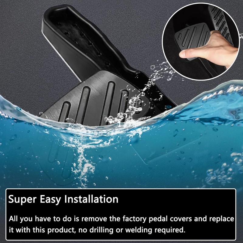 Aluminum Alloy Gas Brake Pedal Cover for Chevy Camaro 2016 2017 2018 2019 202... gallery