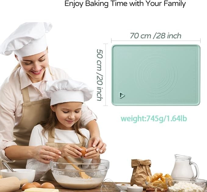 Silicone Baking Mat, 20"X28" Extra Large Non-stick Mat 28"L x 20"W gallery