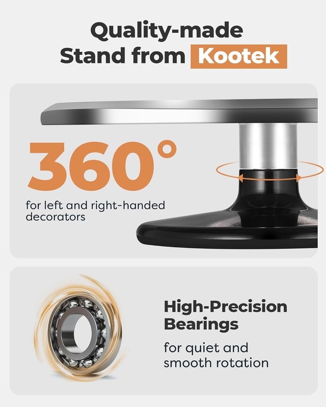 Heavy-Duty Cake Turntable - Aluminum Alloy Rotating Stand gallery