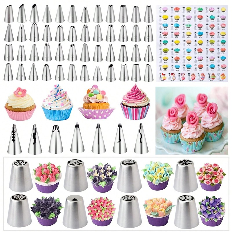 Beginner Cake Decorating Kit Turntable Piping Tools Creative Baking Set Easy Lea gallery