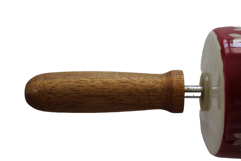 Pioneer Woman Fall Flowers Burgundy Autumn Harvest Ceramic Rolling Pin gallery