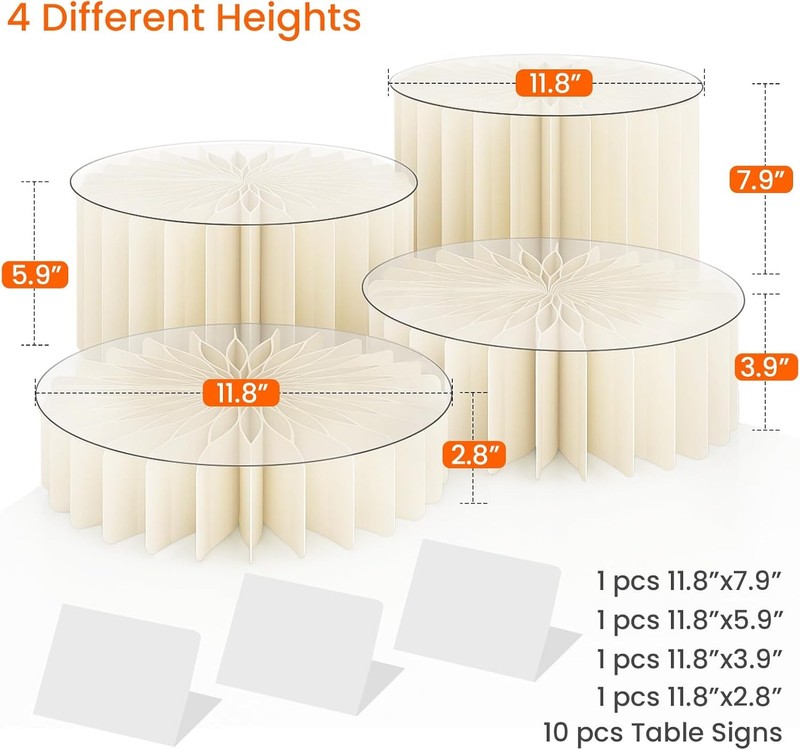 Buffet Risers 4 PCS Food Risers Buffet Table Acrylic Risers Display Stands gallery