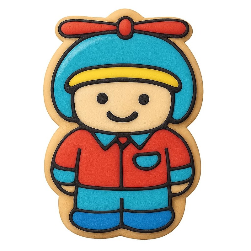 Toy Helicopter Pilot Cookie Cutter 3×4″ Creative Kitchen Design