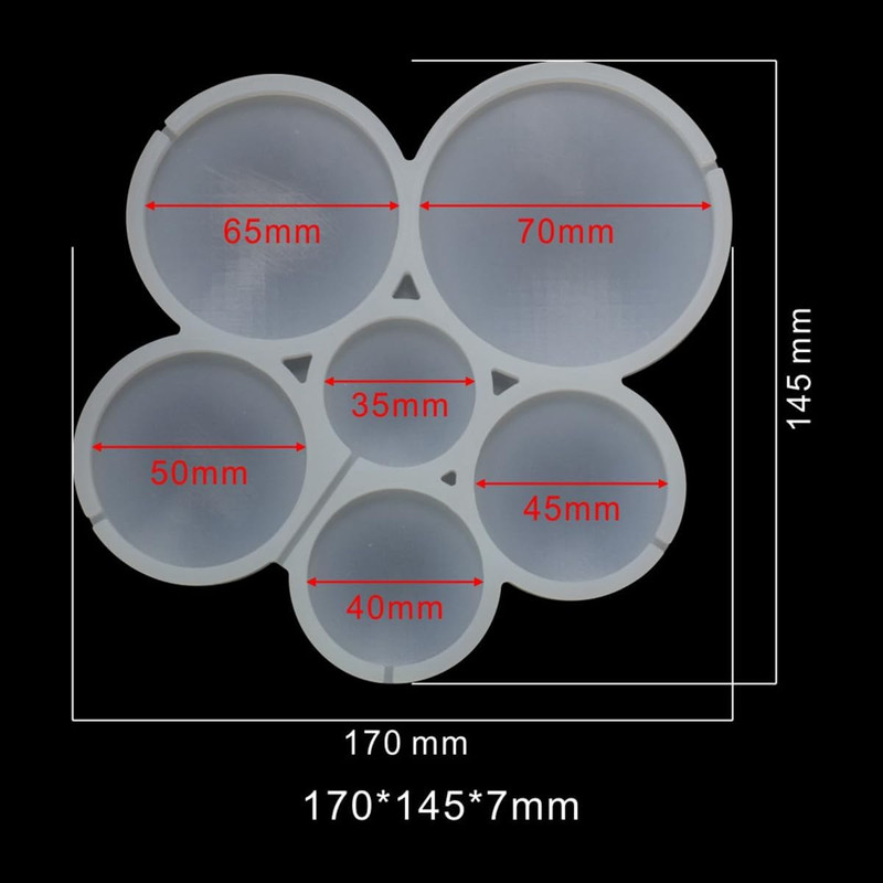 2pcs/lot Round Shape Silicone Lollipop Mold DIY Chocolate Cheese Stick Baking Mo gallery