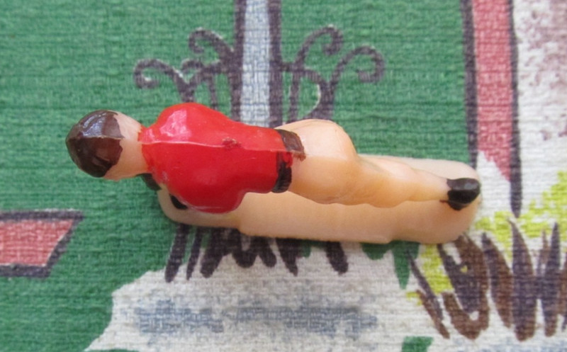 Vintage hand painted Celluloid baseball player cake topper gallery