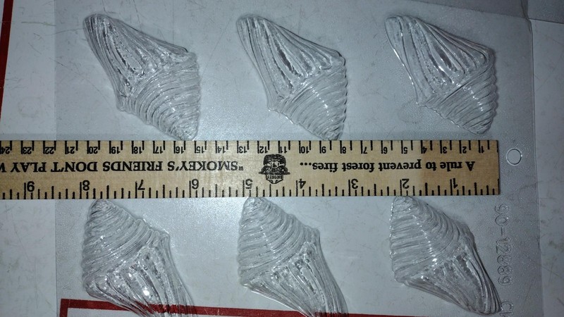 Shell Large 3.25" Chocolate Mold Ocean Luau Mermaid Sea Princess (3 pc) gallery