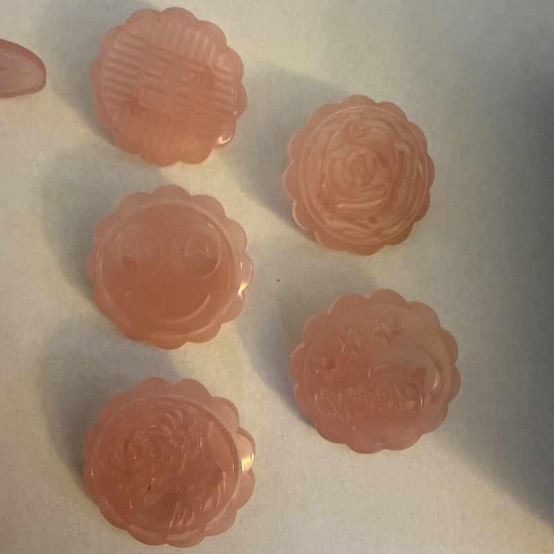 Mooncake Mould 4 Patterns And Press Pink, 50g Mold, 5cm Diameter 14cm Height gallery