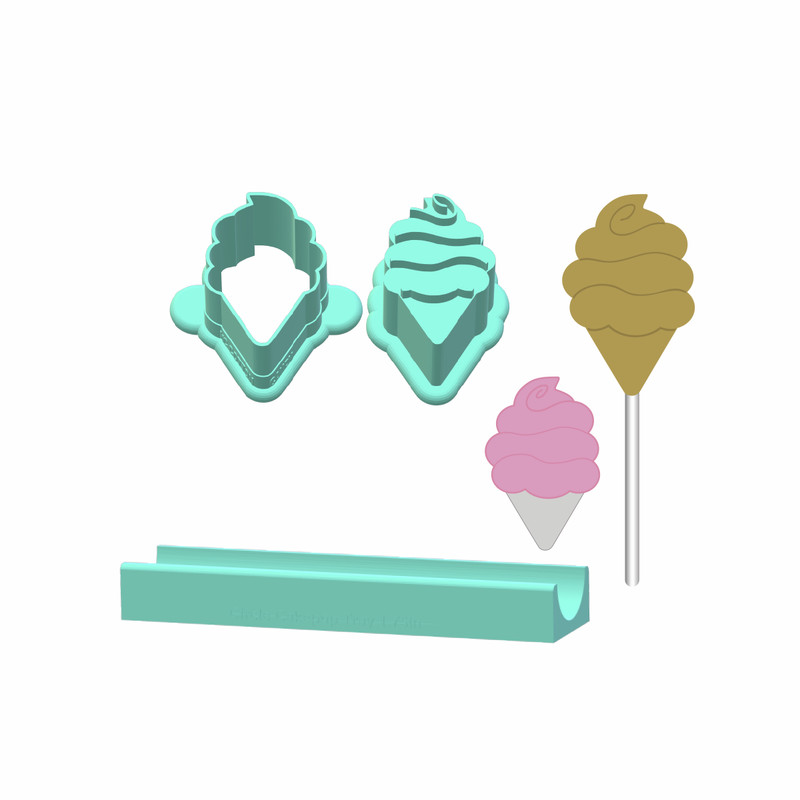 Cotton Candy Cake Pop Mold |Deluxe Cutter, Popper, and Tray Option