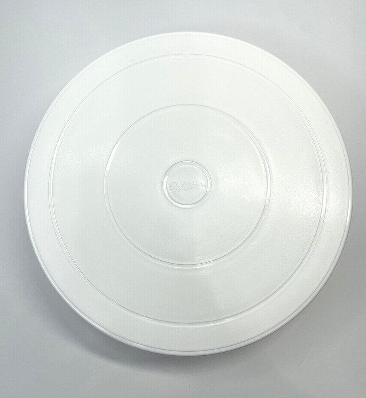 Vintage Wilton White Revolving Cake Stand In Original Box 1990's Baking Decorate gallery