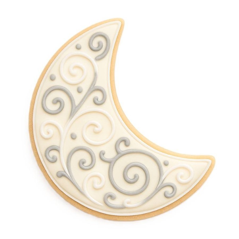 Folk Crescent Moon Cookie Cutter 3'' Metal gallery