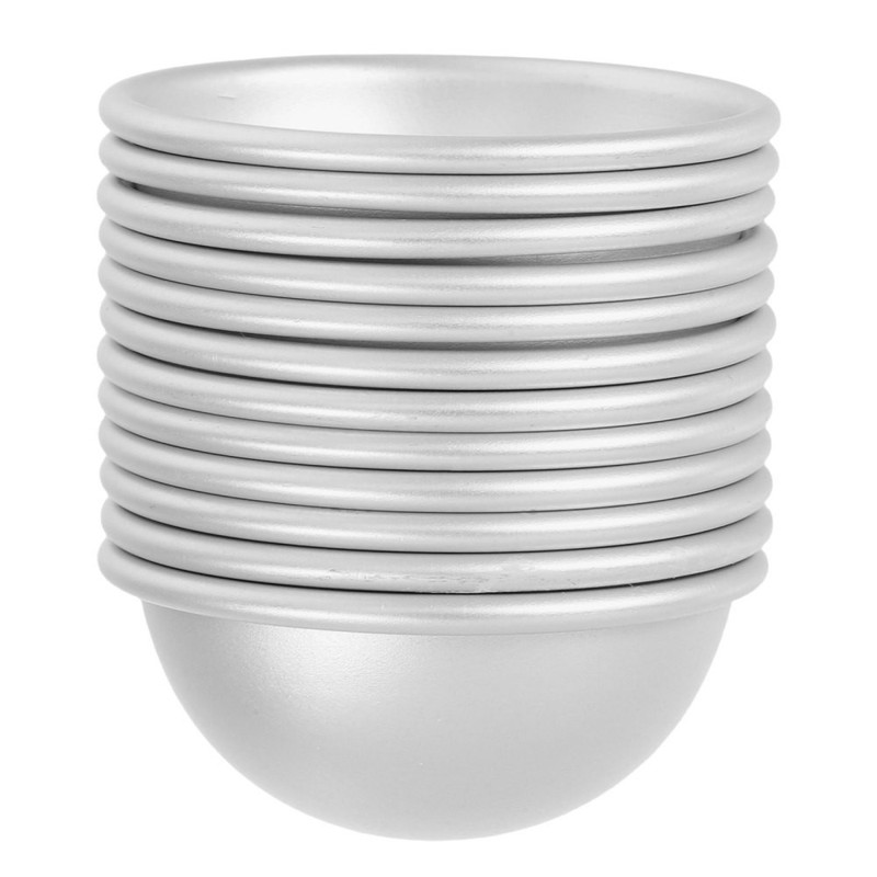 12Pcs Multipurpose Aluminum Alloy Half Round Cake Pans for Baking and Craft gallery