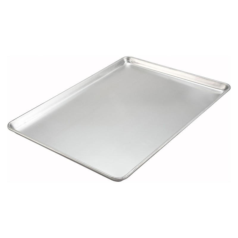 Winco Commercial-Grade Aluminum Sheet Pan, 18 Gauge, 2/3 Size / 16″ x 22″