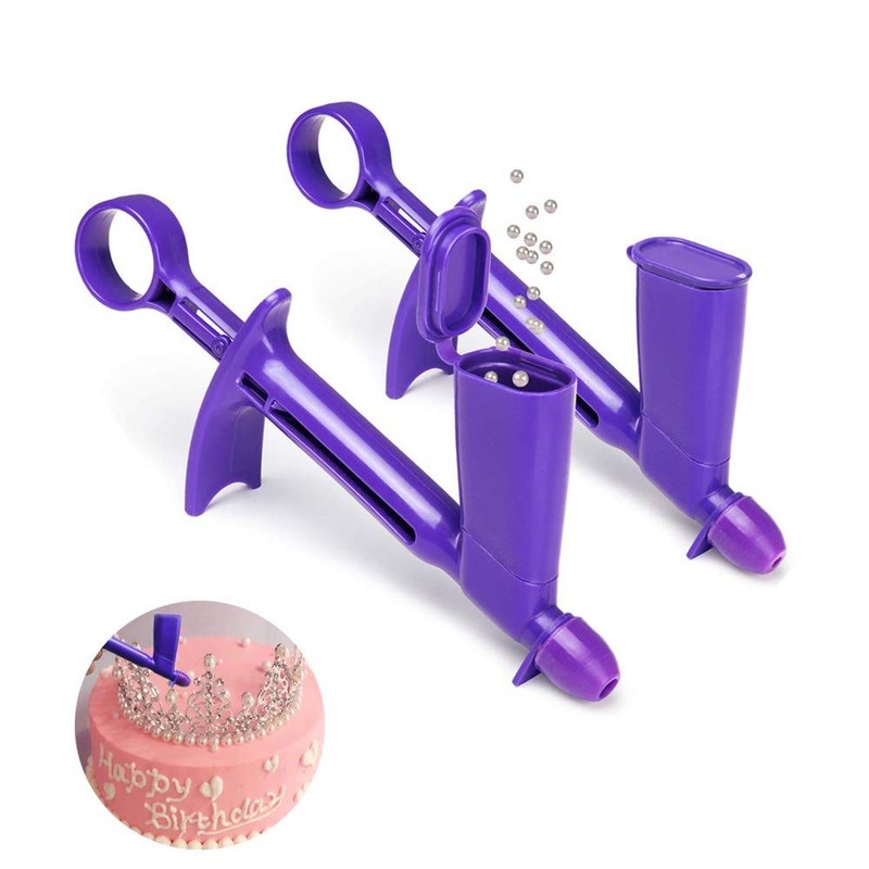 Plastic Pearl Applicator 2 Pack 2 Sizes Edible Fondant Cake Decorating Tool