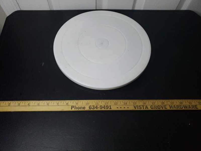 White Plastic Rotating Cake Turntable for Decorating, All Occasions gallery