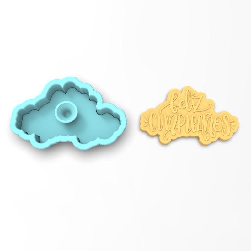Feliz Cumpleanos Cookie Cutter & Stamp | Happy Birthday Party Cake Balloon gallery