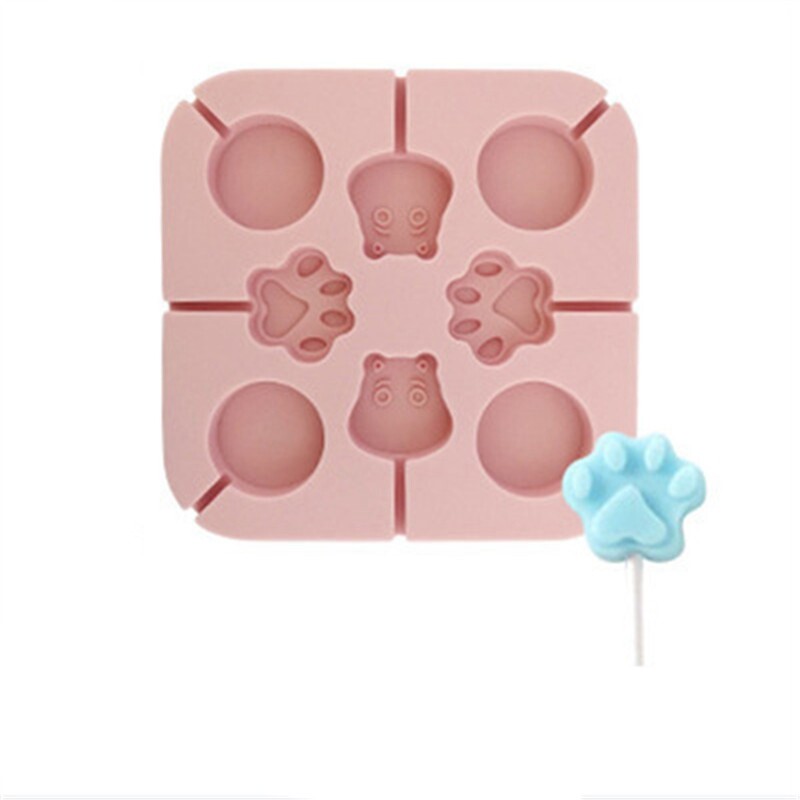 Mould Ice Cube Lollipop Baking Jelly Chocolate Fun Silicone Lolly Mold Stick