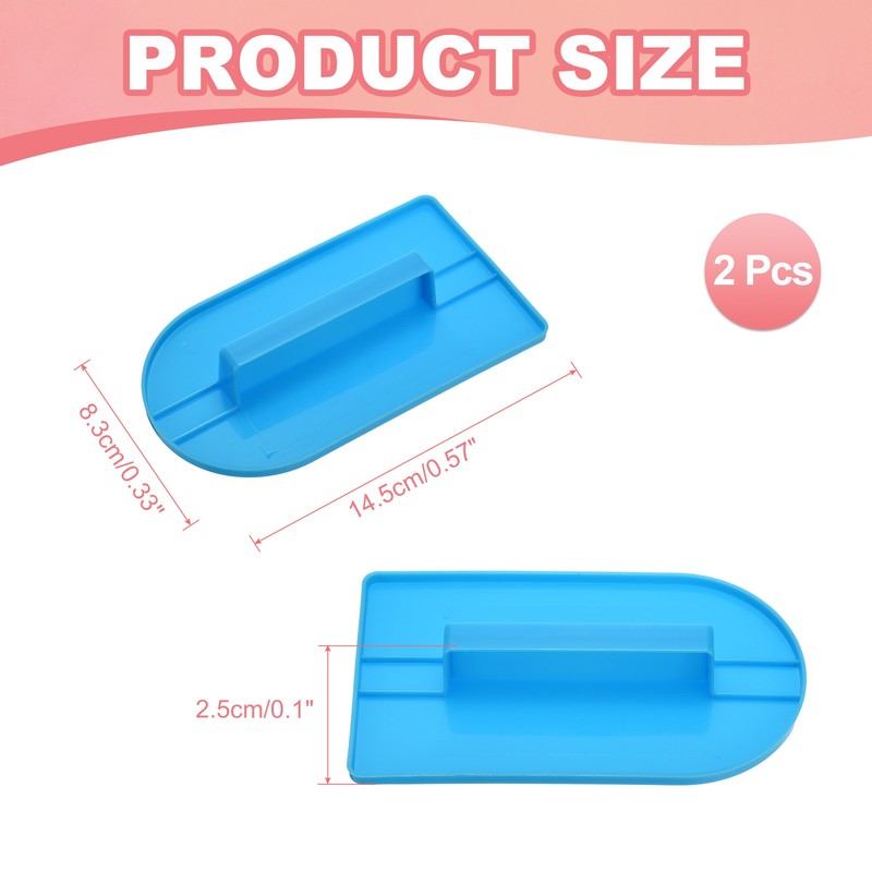 2Pcs Professional Cake Decorating Tools, Fondant Smoother, One-piece Blue gallery