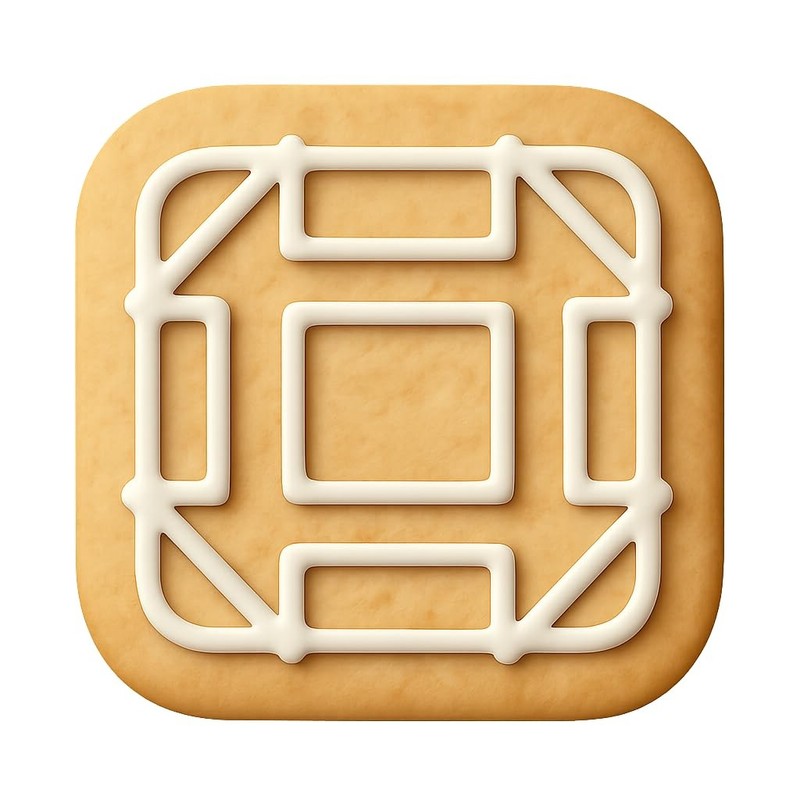 Churn Dash Block Cookie Cutter & Stamp, Fondant & Clay - 4x4 gallery
