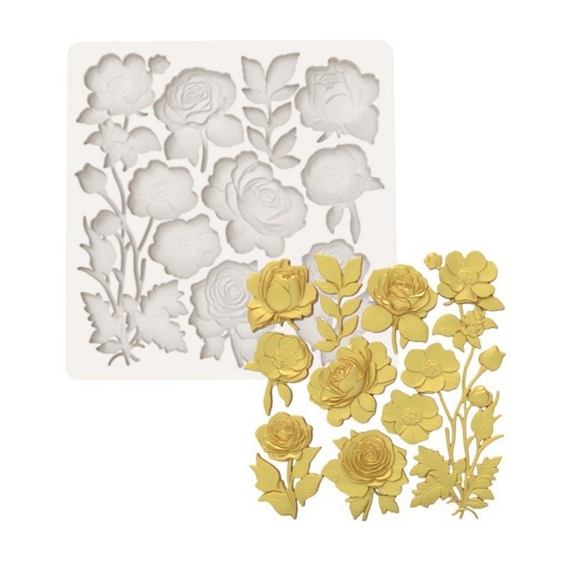 Upgrade 1PCS Flower Silicone Molds Fondant Candy Mold For Cake Decorating USA