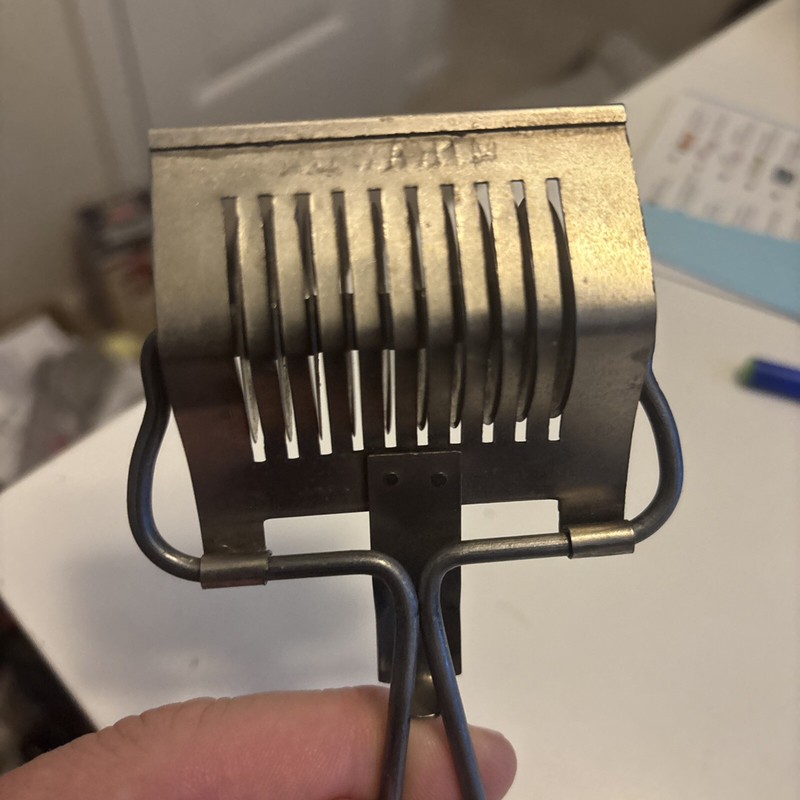 Vintage Miranda Brand Pasta Noodle Pastry Cutter Ten 10 Blades Metal EUC gallery
